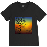 Bewitching Sunset V-neck Tee | Artistshot