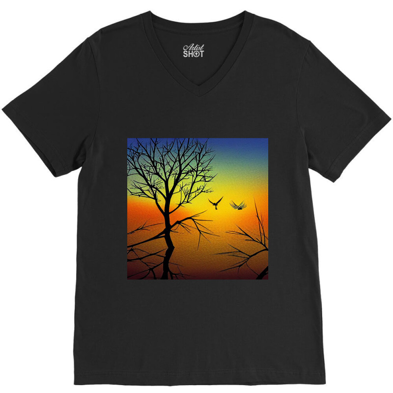 Bewitching Sunset V-neck Tee | Artistshot