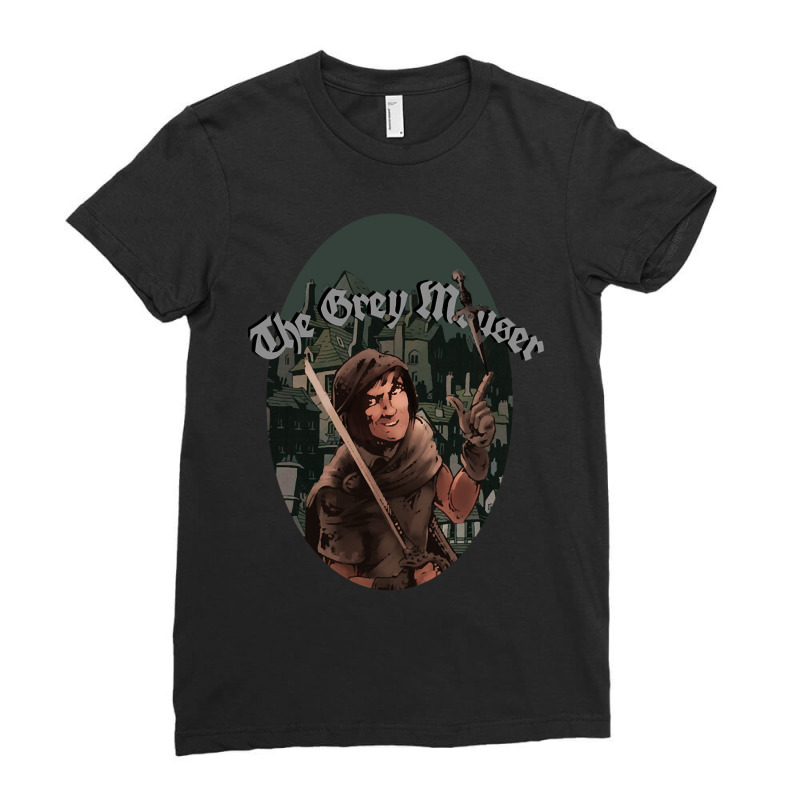 Grey Mouser Ladies Fitted T-Shirt by joanmouse000 | Artistshot