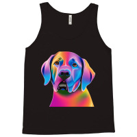 Labrador Retriever Colorful Portrait Tank Top | Artistshot