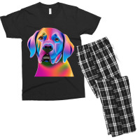 Labrador Retriever Colorful Portrait Men's T-shirt Pajama Set | Artistshot