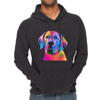 Labrador Retriever Colorful Portrait Vintage Hoodie | Artistshot