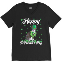 Boston Terrier T  Shirt Happy St. Patrick's Day Boston Terrier T  Shir V-neck Tee | Artistshot