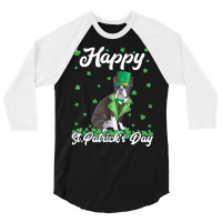 Boston Terrier T  Shirt Happy St. Patrick's Day Boston Terrier T  Shir 3/4 Sleeve Shirt | Artistshot