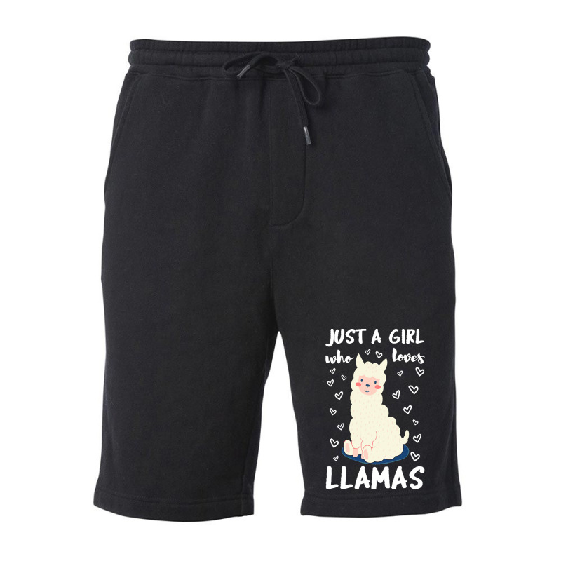 Just A Girl Who Loves Llamas T  Shirt Just A Girl Who Loves Llamas I V Fleece Short | Artistshot