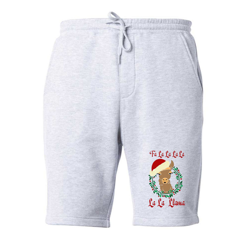 Fa La La La Llama Christmas Llama Fleece Short | Artistshot