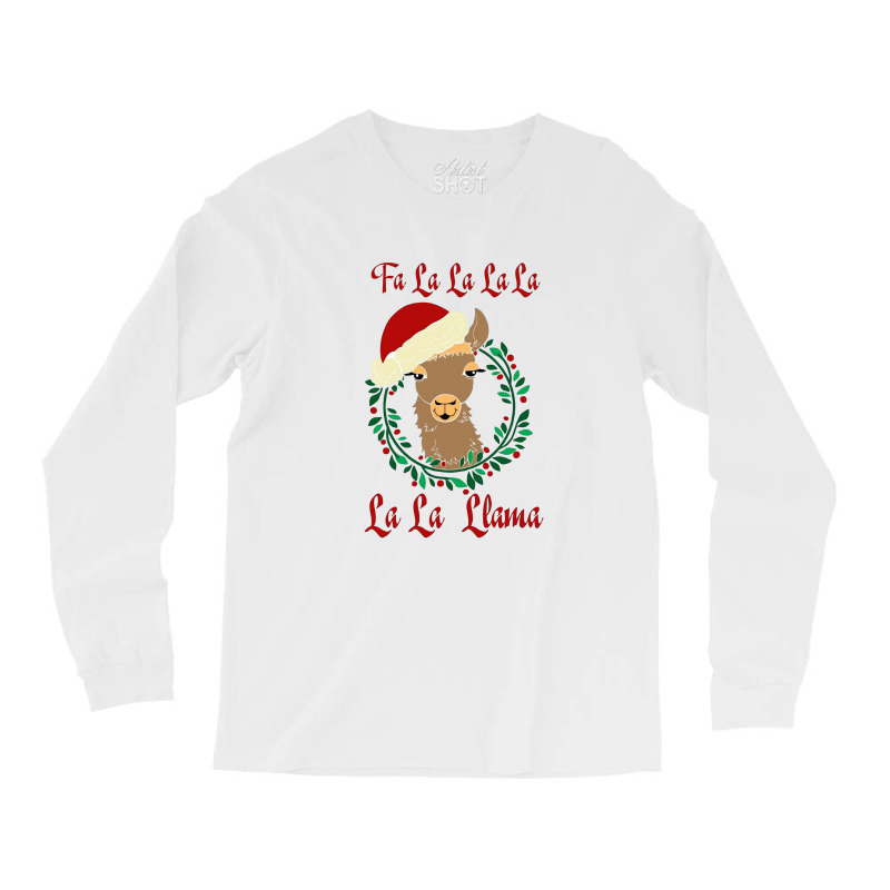 Fa La La La Llama Christmas Llama Long Sleeve Shirts | Artistshot