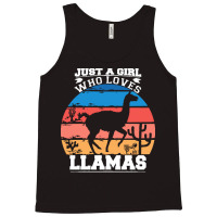 Just A Girl Who Loves T  Shirt Just A Girl Who Loves Llamas T  Shirt Tank Top | Artistshot