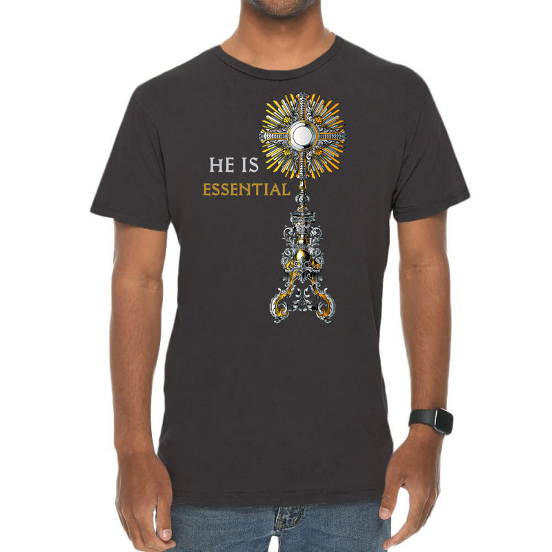 Catholic Monstrance Holy Mass Vintage T-shirt | Artistshot