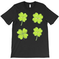 Kawaii Shamrock T  Shirt Kawaii Shamrock Four Leaf Clover Set T  Shirt T-shirt | Artistshot