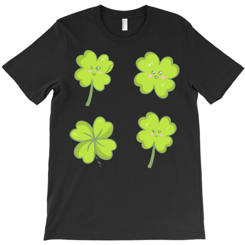 Kawaii Shamrock T  Shirt Kawaii Shamrock Four Leaf Clover Set T  Shirt T-shirt | Artistshot