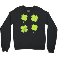 Kawaii Shamrock T  Shirt Kawaii Shamrock Four Leaf Clover Set T  Shirt Crewneck Sweatshirt | Artistshot