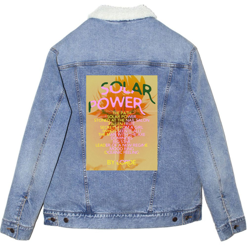 Solar Power Tracklist Unisex Sherpa-lined Denim Jacket | Artistshot