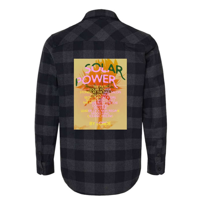 Solar Power Tracklist Flannel Shirt | Artistshot