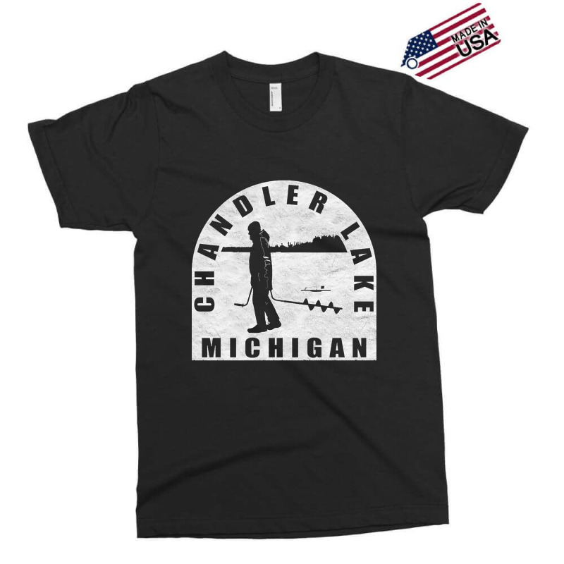 Chandler Lake Ice Fishing Michigan Exclusive T-shirt | Artistshot