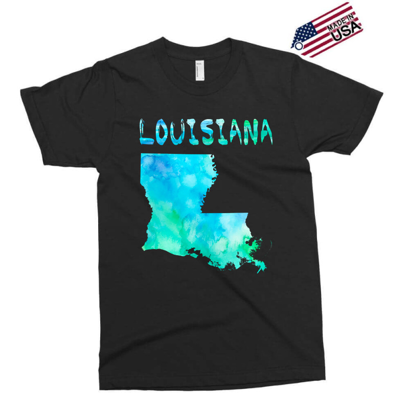 Colorful Isolated Louisiana State Map In Watercolor, United States Exclusive T-shirt | Artistshot