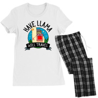 Llama Vacation   Funny Have Llama Will Travel Women's Pajamas Set | Artistshot