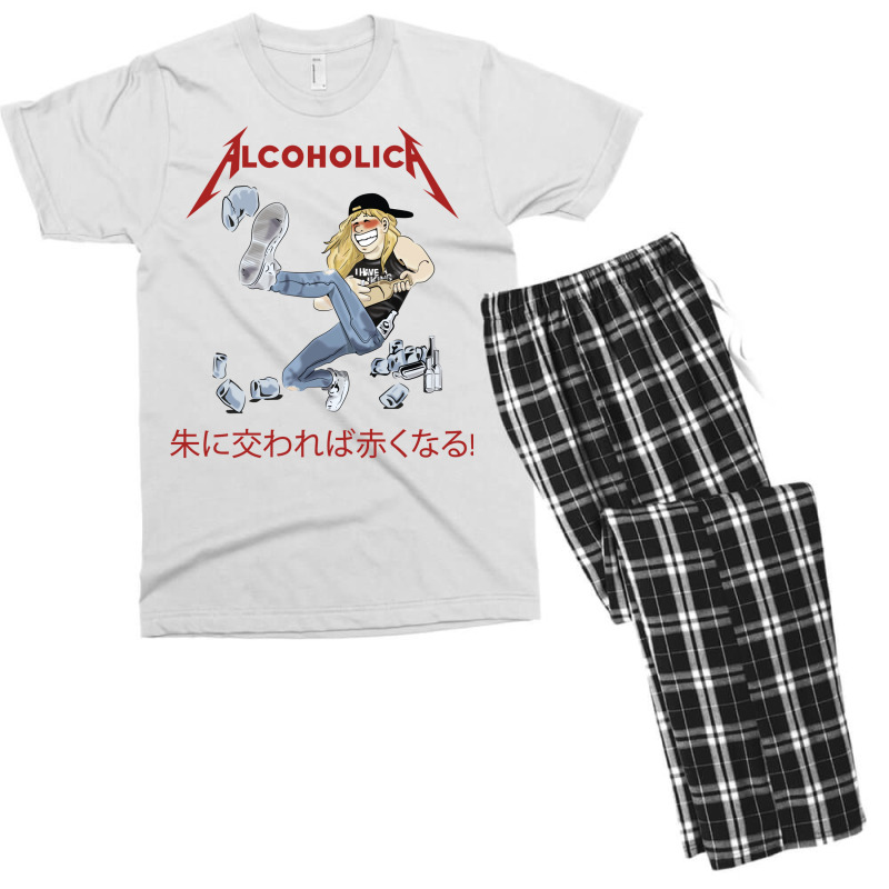 Alcoholica Illustration Men's T-shirt Pajama Set by viickybubolzw | Artistshot