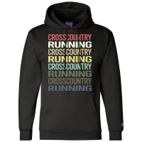 Colorful Text Cross Country Running Xc Champion Hoodie | Artistshot