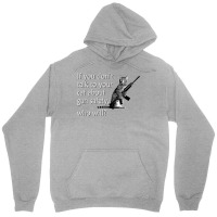 Talk To Your Cat About Gun Safety Funny Unisex Hoodie | Artistshot