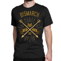 Bismarck Nd Hometown Pride Hipster Vintage Arrows Classic T-shirt | Artistshot