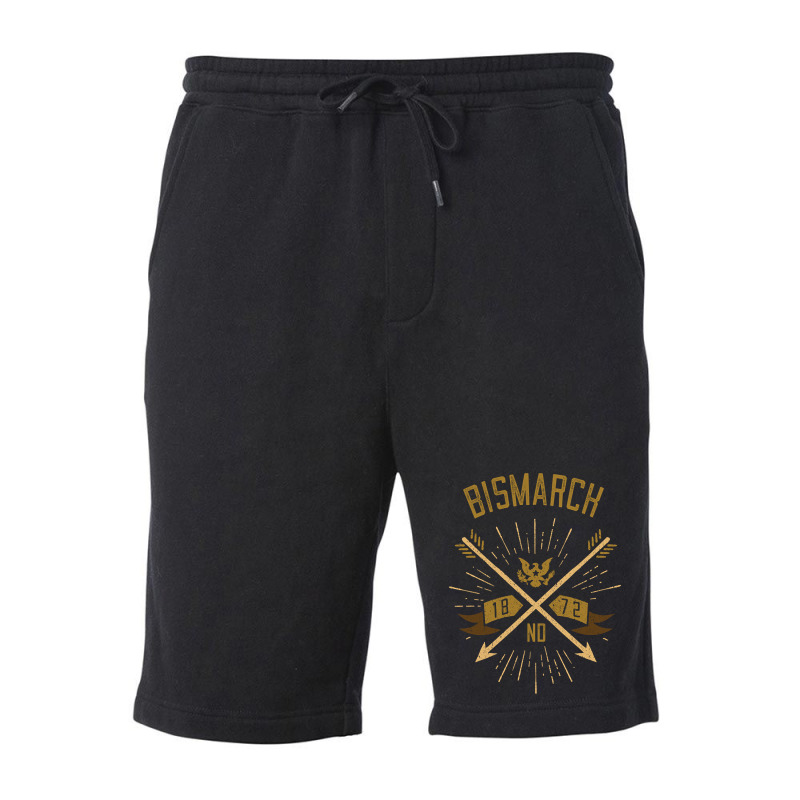 Bismarck Nd Hometown Pride Hipster Vintage Arrows Fleece Short | Artistshot