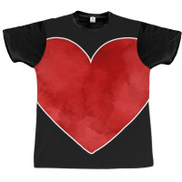 Big Red Heart Valentines Day Graphic T-shirt | Artistshot