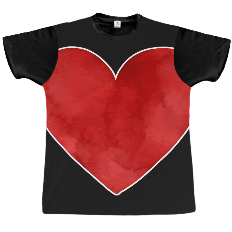 Big Red Heart Valentines Day Graphic T-shirt | Artistshot