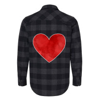 Big Red Heart Valentines Day Flannel Shirt | Artistshot