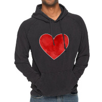 Big Red Heart Valentines Day Vintage Hoodie | Artistshot