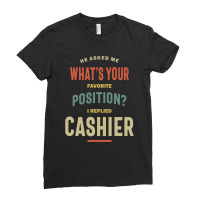 Cashier Job Title Gift Ladies Fitted T-shirt | Artistshot