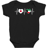 Japan And Kuwait Kuwaiti Flag Flags T Shirt Baby Bodysuit | Artistshot