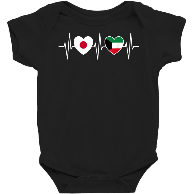 Japan And Kuwait Kuwaiti Flag Flags T Shirt Baby Bodysuit by veroniquetour3tz | Artistshot