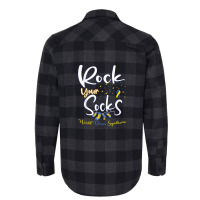 World Down Syndrome Day T Shirt Rock Your Socks Awareness Flannel Shirt | Artistshot