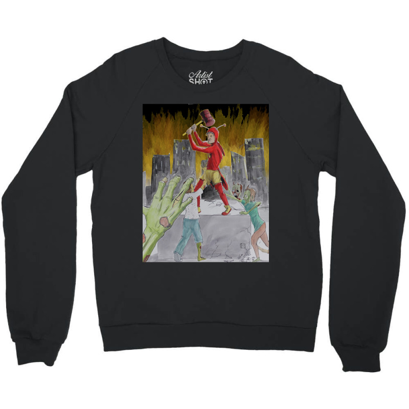 Chapulin Colorado Vs. The Zombies Crewneck Sweatshirt | Artistshot