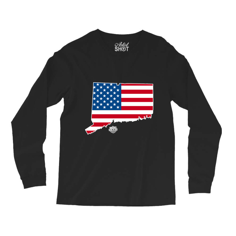 Connecticut Made In The Usa Long Sleeve Shirts by kayakbetween30 | Artistshot