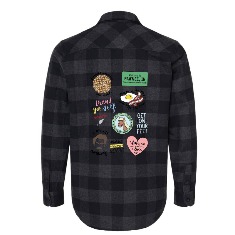 Parks And Recreation Tv Show Art Flannel Shirt by PatrickDougherty | Artistshot