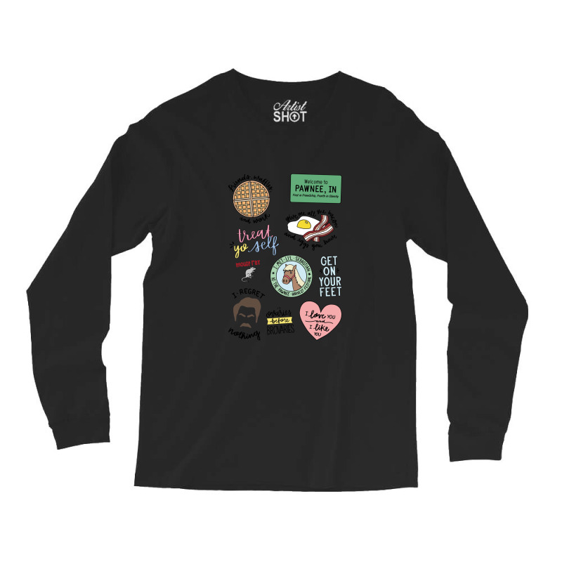 Parks And Recreation Tv Show Art Long Sleeve Shirts by PatrickDougherty | Artistshot