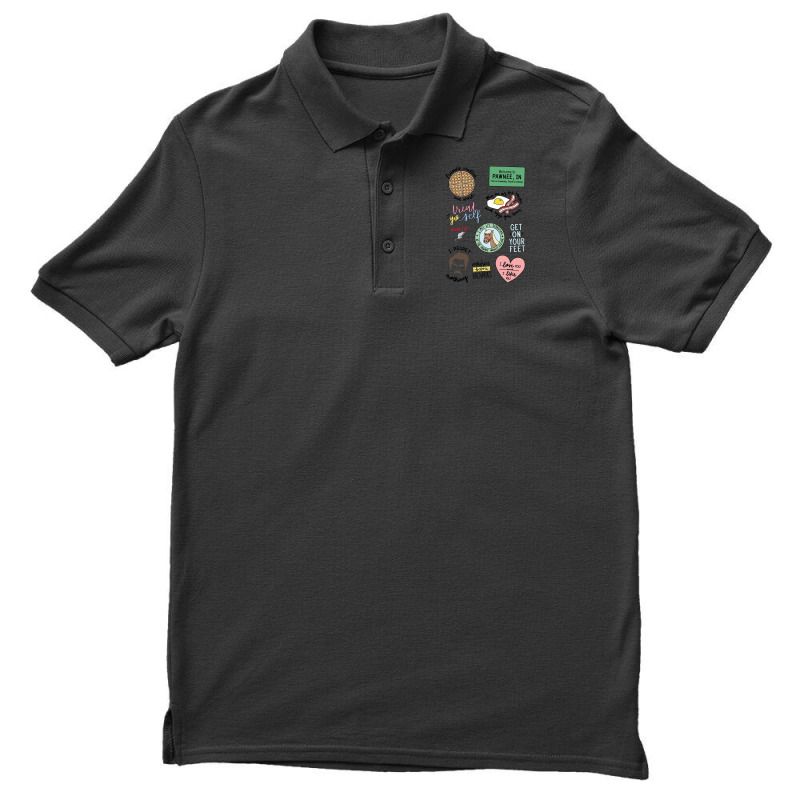 Parks And Recreation Tv Show Art Men's Polo Shirt by PatrickDougherty | Artistshot