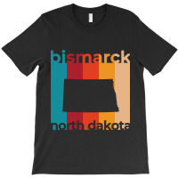 Bismarck North Dakota Retro T-shirt | Artistshot