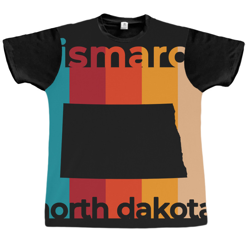 Bismarck North Dakota Retro Graphic T-shirt | Artistshot