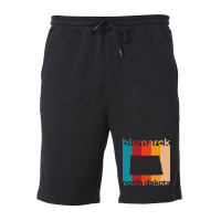 Bismarck North Dakota Retro Fleece Short | Artistshot