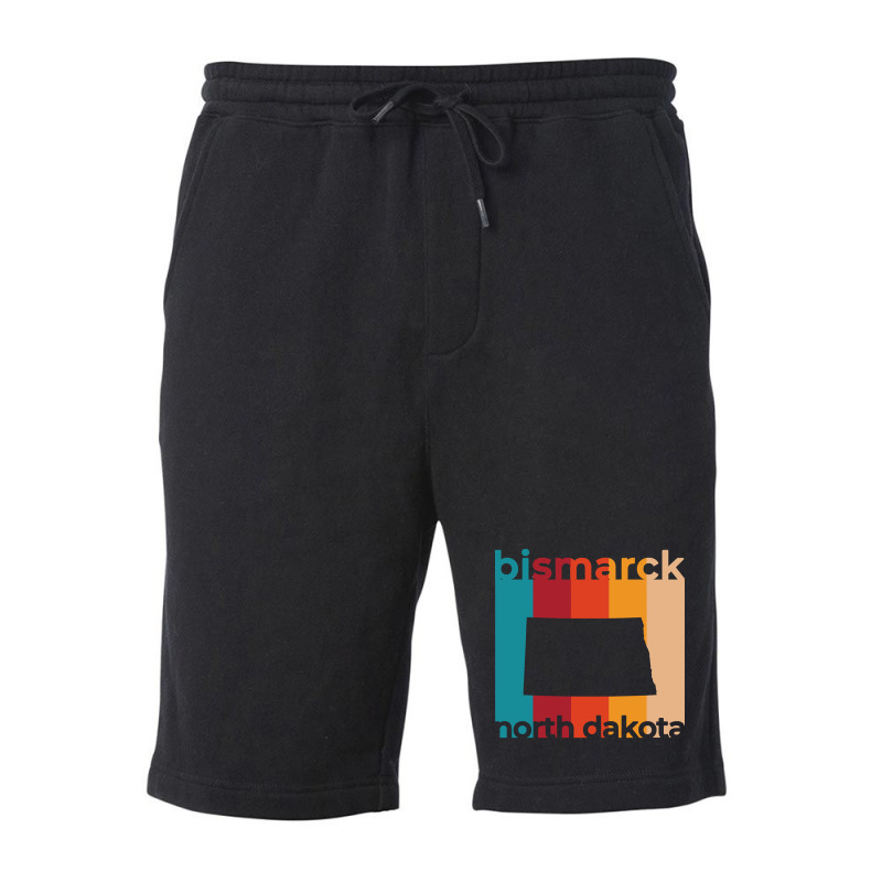 Bismarck North Dakota Retro Fleece Short | Artistshot