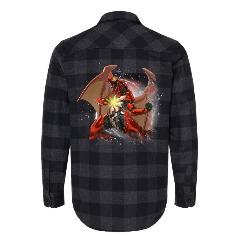 Bakugan Battle Brawlers Ultra Dragonoid Pyrus Hd Kids Green Flannel Shirt by halmanmstmp | Artistshot