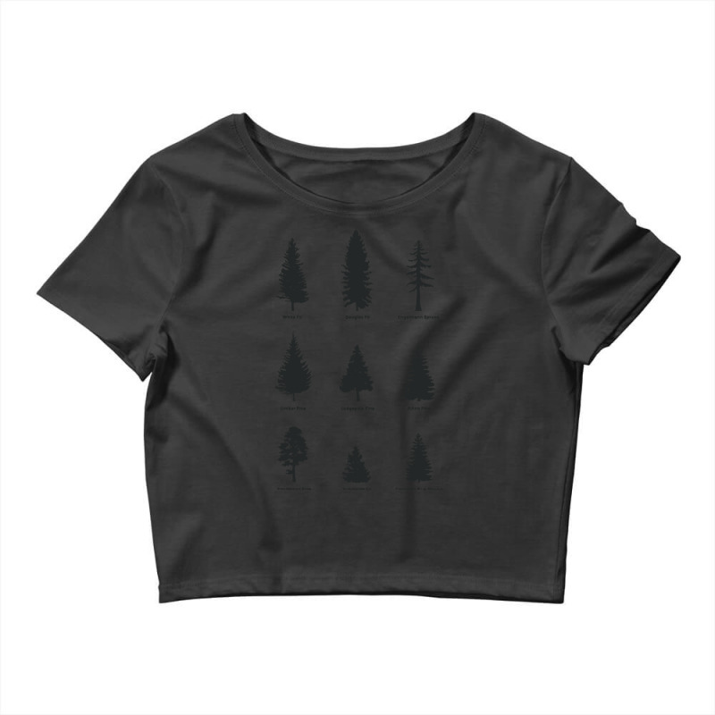 Colorado Conifers X Charcoal Crop Top by venbytumny | Artistshot