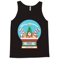 Bismarck North Dakota Usa - Merry Christmas Snowglobe Tank Top | Artistshot