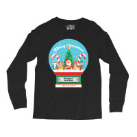 Bismarck North Dakota Usa - Merry Christmas Snowglobe Long Sleeve Shirts | Artistshot