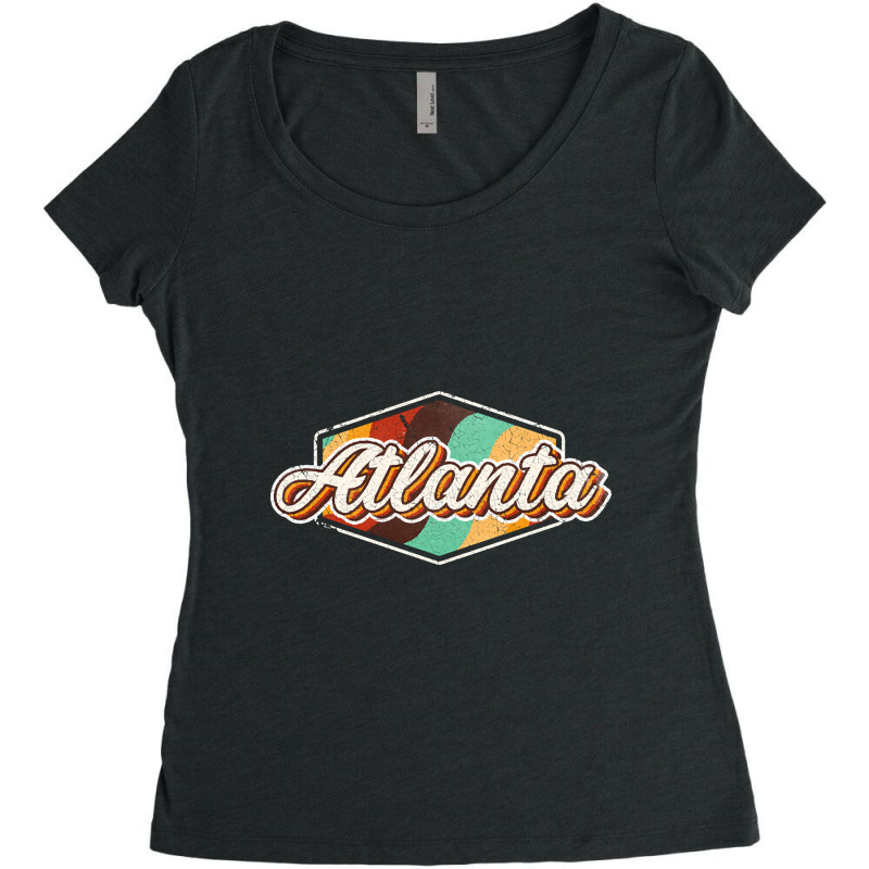 Atlanta City Women's Triblend Scoop T-shirt by cadetsdebating85 | Artistshot