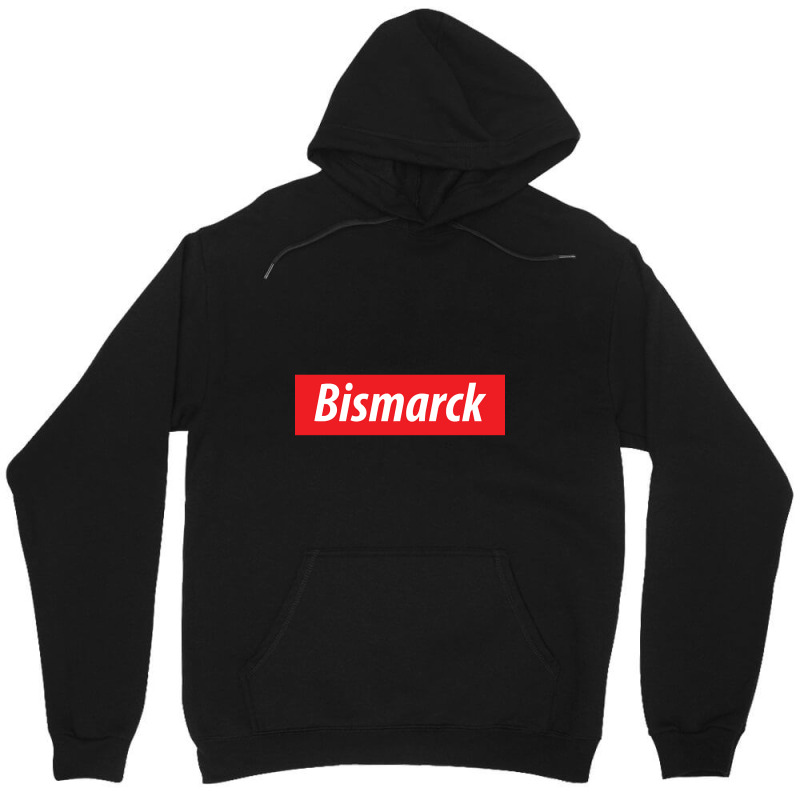 'bismarck' North Dakota Usa White Text On A Red Background Unisex Hoodie | Artistshot