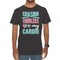 Chasing Toddlers Is My Cardio Nanny Vintage T-shirt | Artistshot